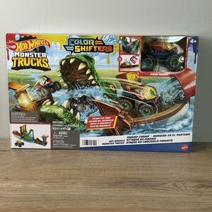 Hot Wheels‎ Monster Trucks Color Shifters Playset Swamp Chomp Piran-Ahhhh